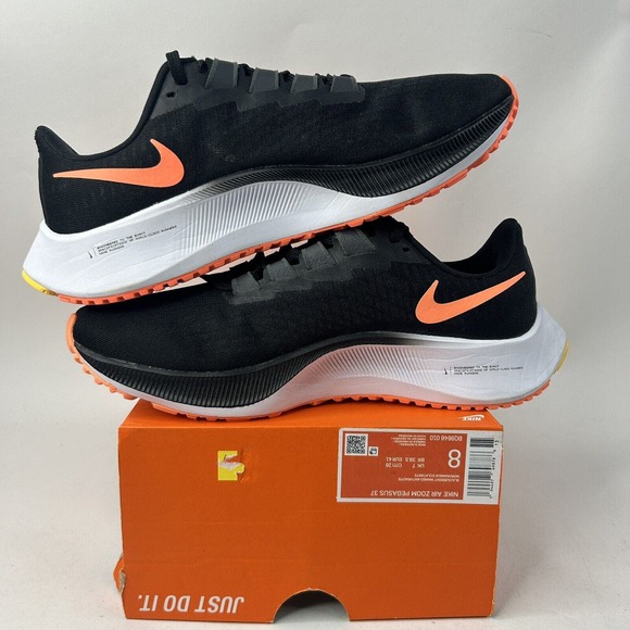 Nike Air Zoom Pegasus 37 “Black Bright Mango” 2024 - Picture 3 of 5